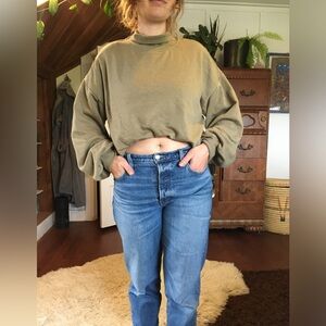 Pilcro Cropped Sweater